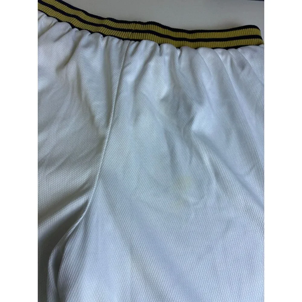 Reebok Quinnipiac Bobcats Basketball Shorts Men's Large White Navy Gold